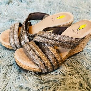 Volatile Brand cork wedges size 8